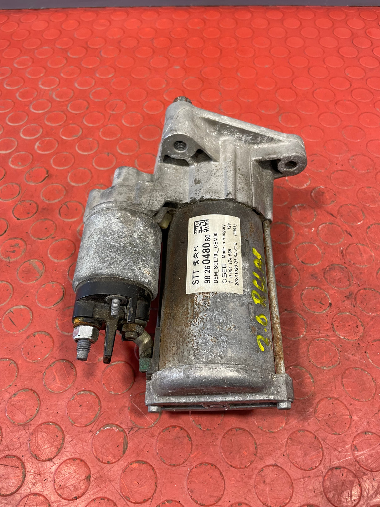 Citroen Relay/Peugeot Boxer/Fiat Ducato STARTER MOTOR 6 Speed 2.0 2016-2024 P/N 9826048080