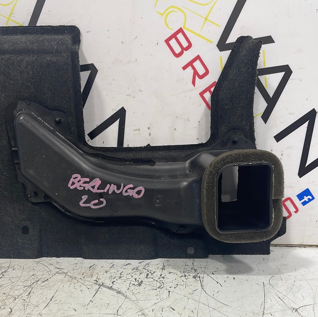 Citroen Berlingo/Peugeot Partner/Vauxhall Combo/Toyota Proace City PASSENGER FOOTWELL SIDE N/S AIR DUCT 2018-2024 P/N 9821348980