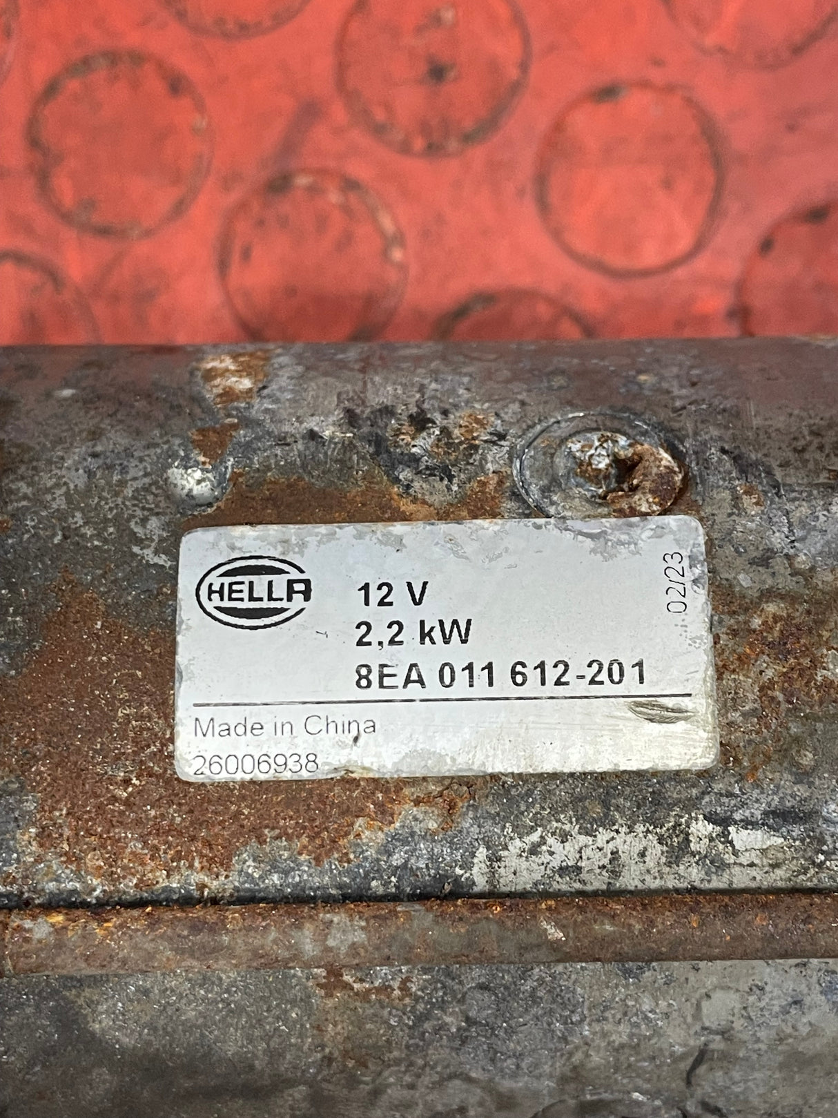 Ford Transit Custom STARTER MOTOR 2.2 AFTER MARKET 2013-2018 P/N BK3T11000DB - 1 / HELLA 8EA011612-201