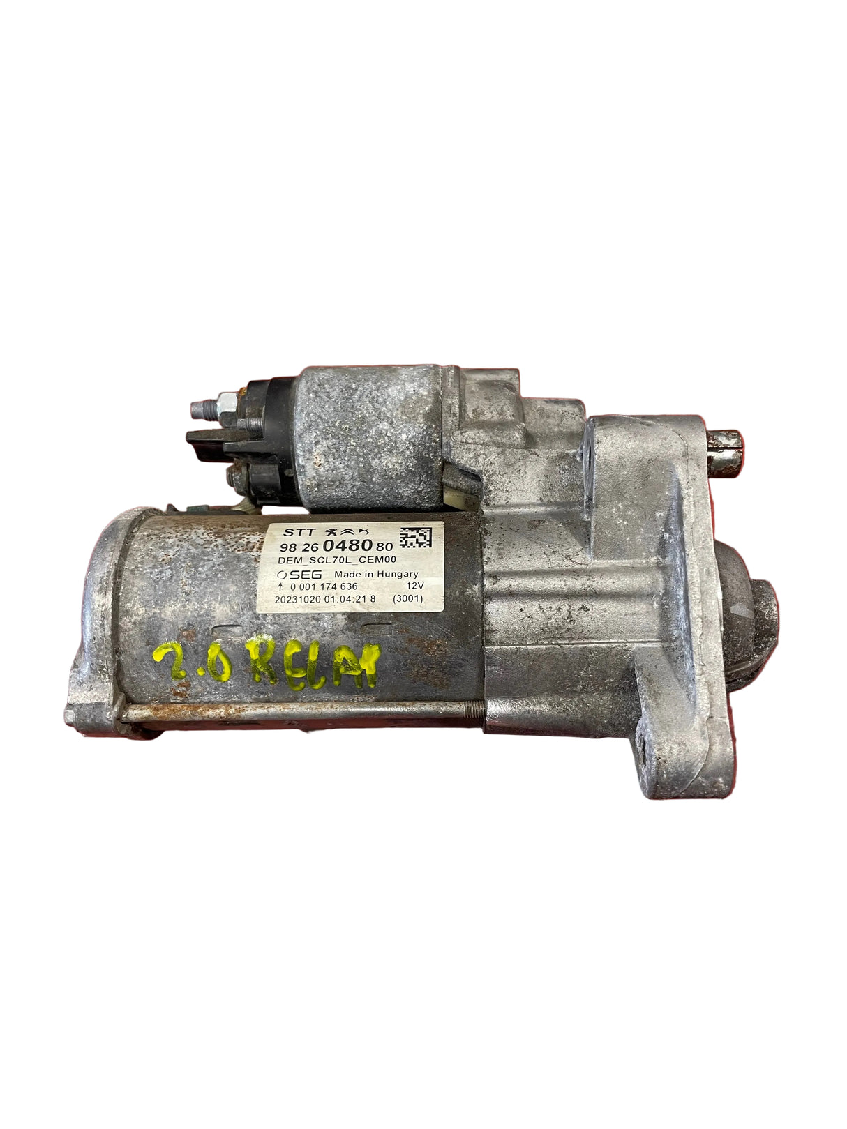 Citroen Relay/Peugeot Boxer/Fiat Ducato STARTER MOTOR 6 Speed 2.0 2016-2024 P/N 9826048080