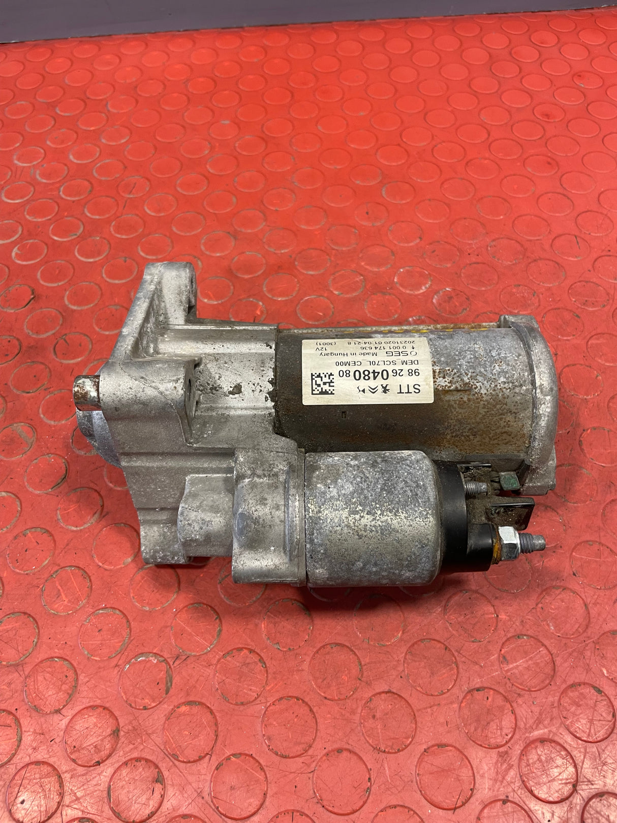 Citroen Relay/Peugeot Boxer/Fiat Ducato STARTER MOTOR 6 Speed 2.0 2016-2024 P/N 9826048080