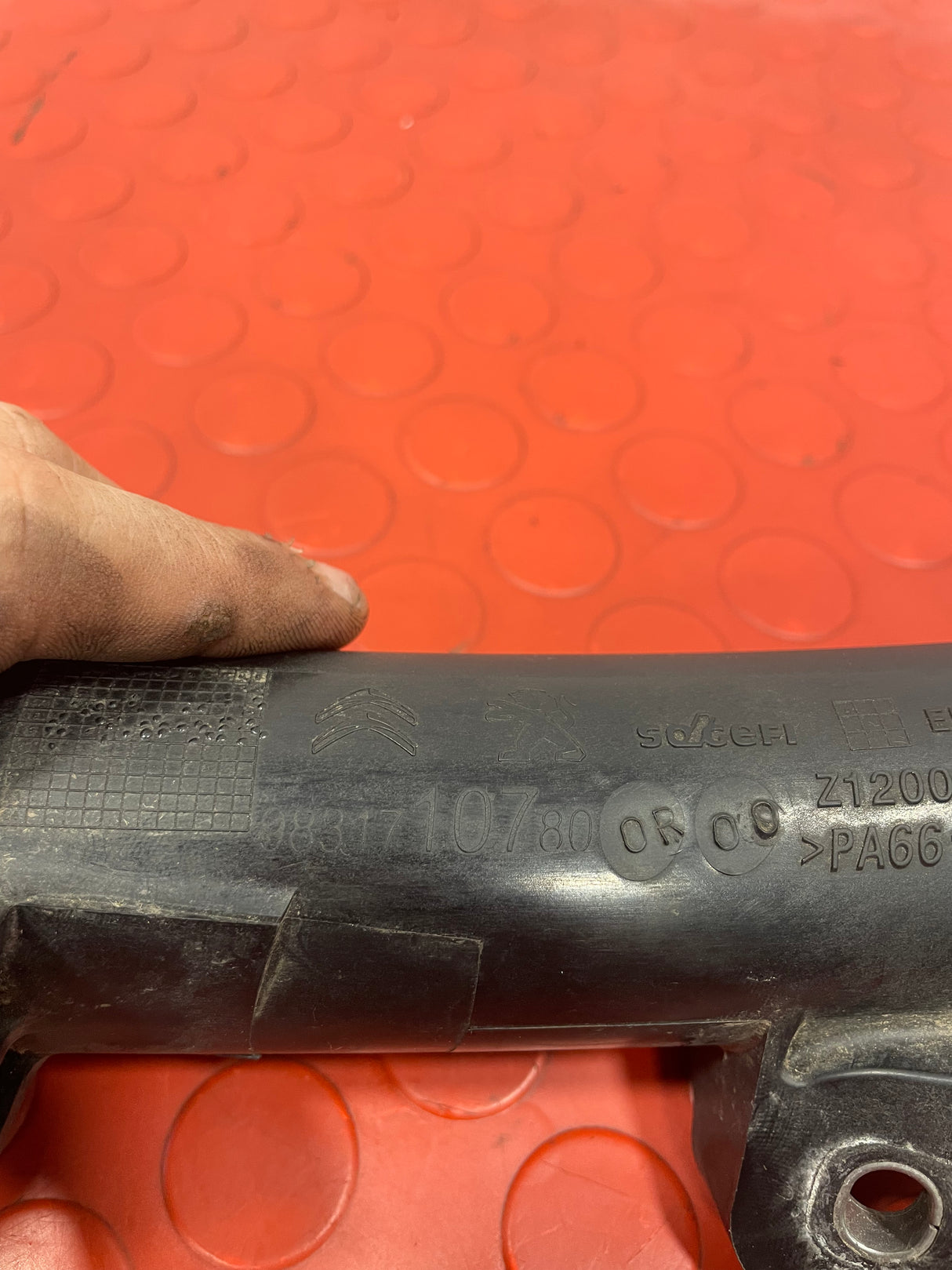 Citroen Berlingo/Peugeot Partner/Toyota Proace City/Vauxhall Combo DIESEL INTERCOOLER HOSE PIPE 1.5L 2019-2024 P/N 9831710780