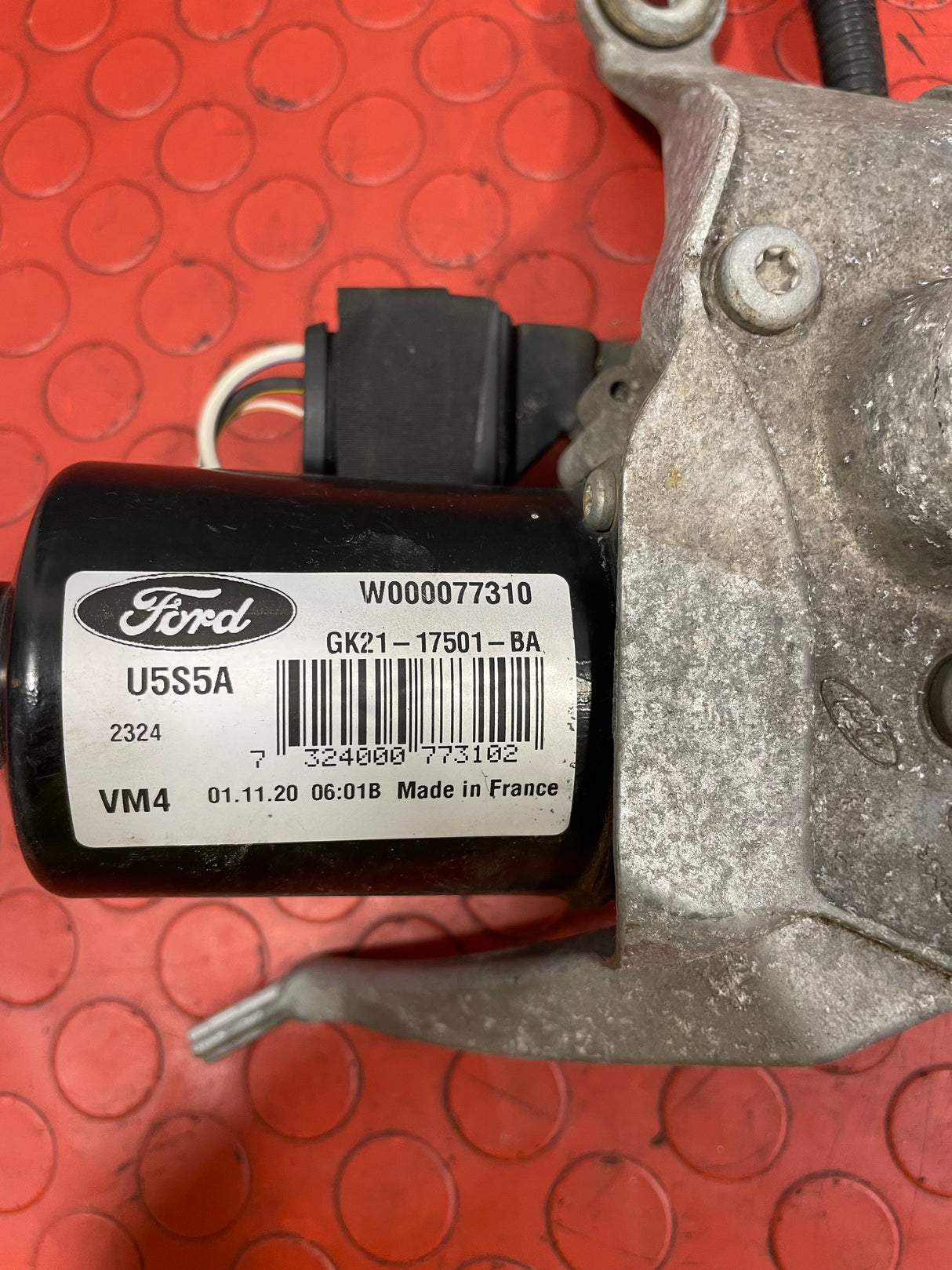 Ford Transit Custom WIPER MOTOR Front Passenger's Side N/S 4Pin 2013-2016 P/N GK2117501BA