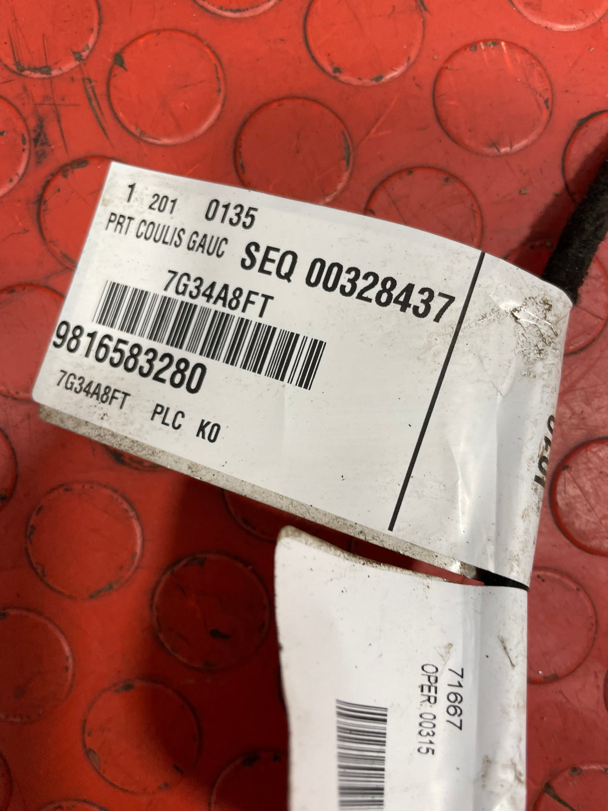 Citroen Dispatch/Peugeot Expert/Vauxhall Vivaro/Toyota Proace/Fiat Scudo SLIDING DOOR WIRING LOOM Passengers Side 2016-2024 P/N 9816583280