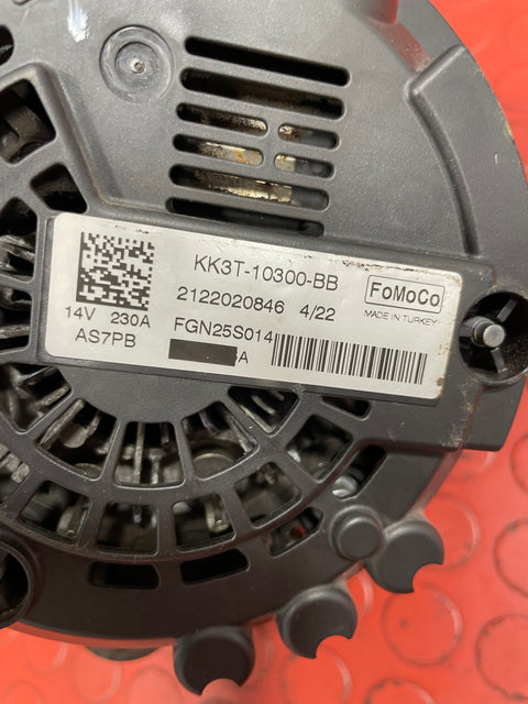 Ford Transit Custom ALTERNATOR ASSEMBLY 2.0 MK8 (1 PIN) 2016-2023 P/N KK3T10300BB - 3