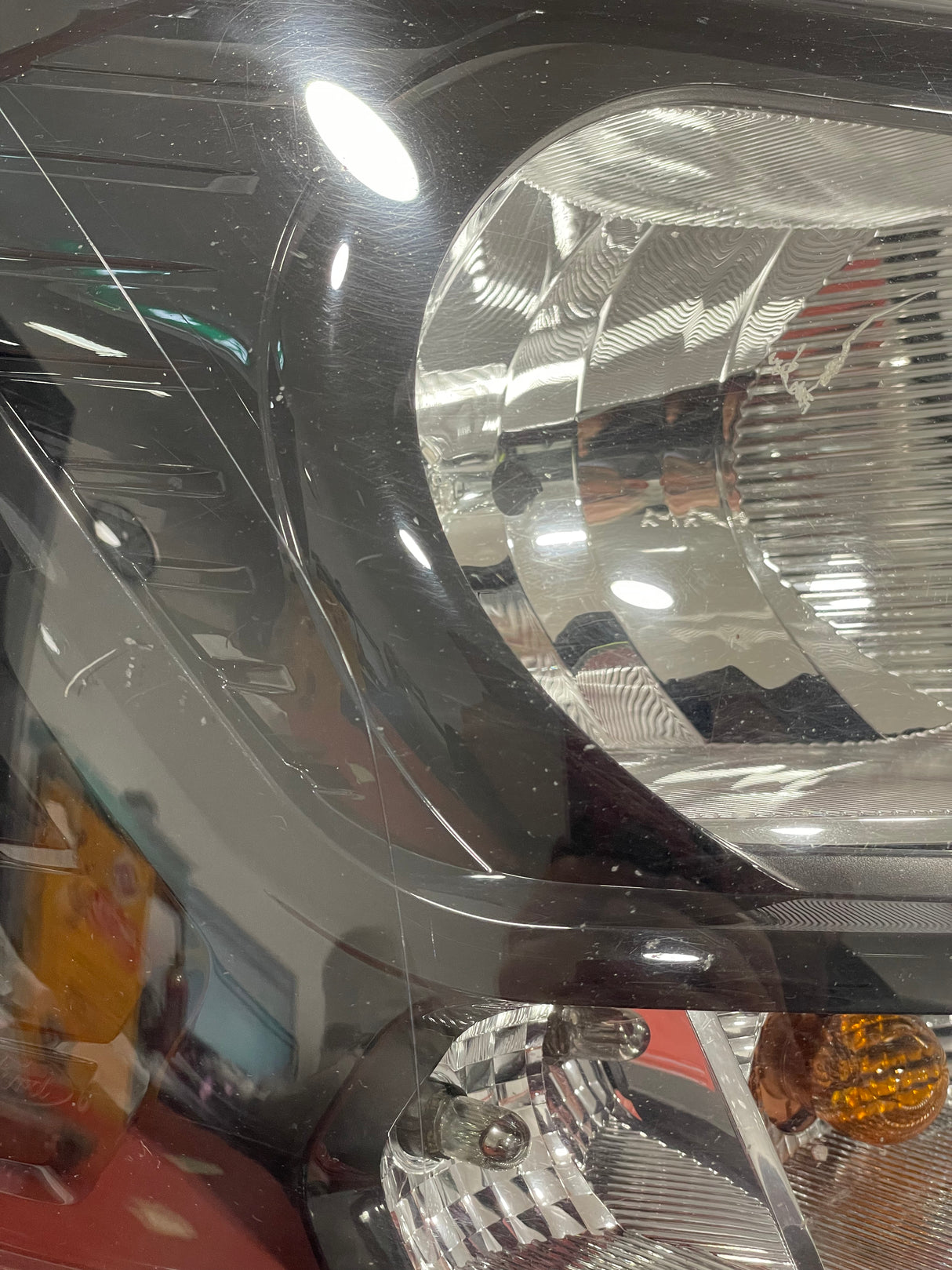 Ford Transit MK8 DRIVERS SIDE HEADLIGHT WITH BLACK INSERT 2016-2019 P/N GK3113W029AA