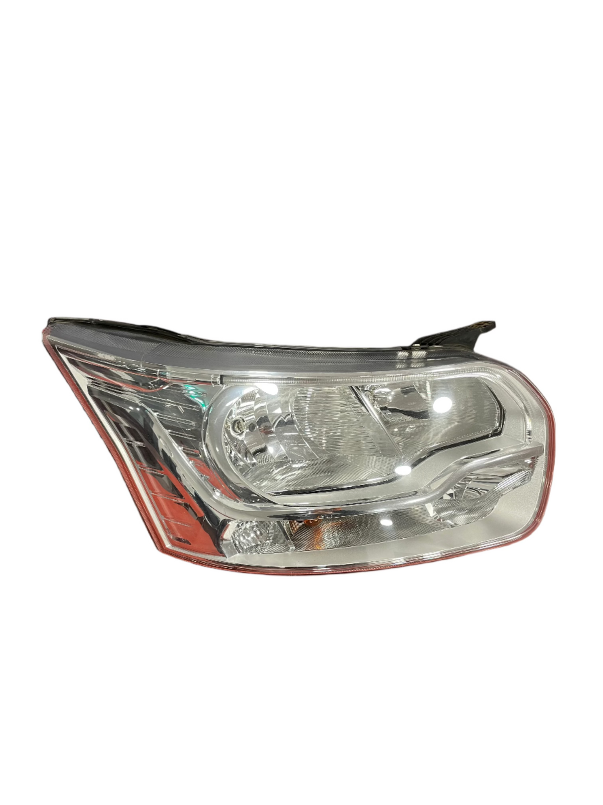 Ford Transit HEADLIGHT HALOGEN BULB with LED DRL CHROME Driver's Side 2013-2018 P/N BK3113D152AE / BK3113D152B