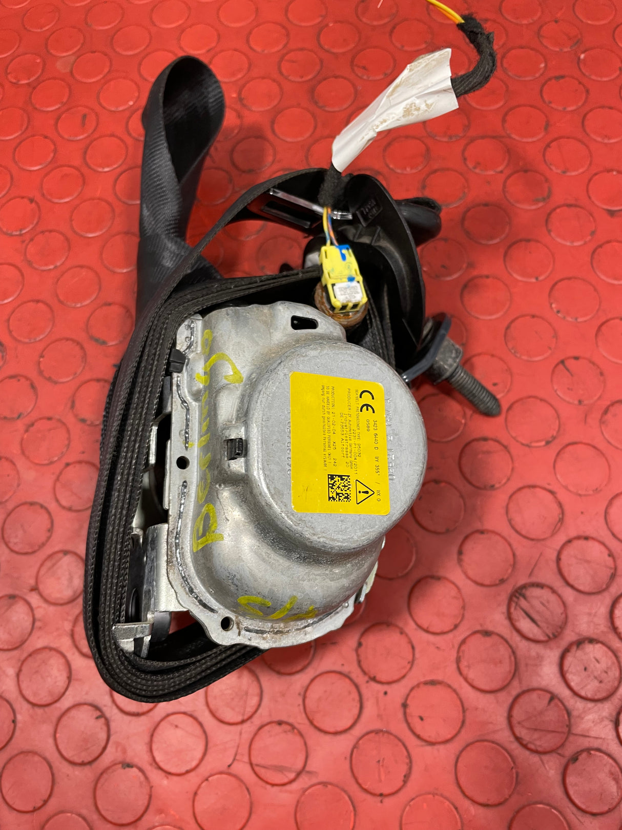 Citroen Berlingo/Peugeot Partner/Vauxhall Combo/Toyota Proace City SEAT BELT FRONT Driver's Side P/N 98172277XX