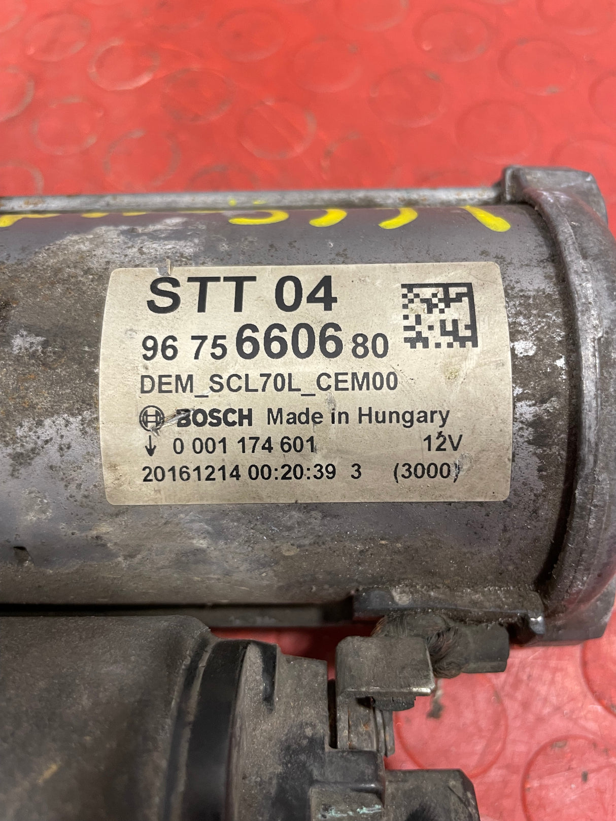 Citroen/Peugeot/Vauxhall/Toyota/Fiat STARTER MOTOR 6 Speed 1 PIN 1.6 2008-2019 P/N 9675660680 - 6