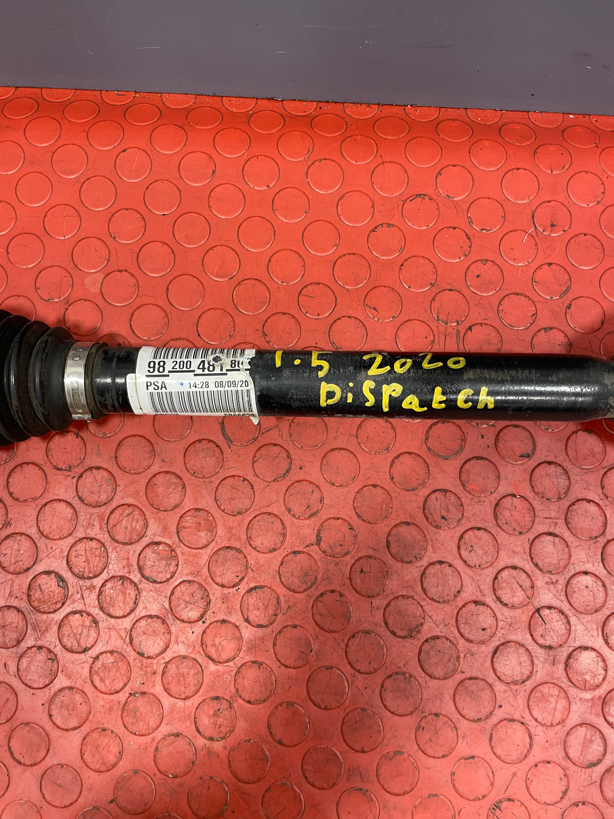 Citroen Dispatch/Peugeot Expert/Vauxhall Vivaro/Toyota Proace/Fiat Scudo DRIVESHAFT Passenger Side 2016-2024 P/N 9820048180 - 2