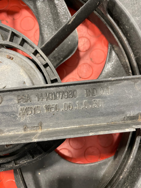 Citroen Dispatch/Peugeot Expert/Vauxhall Vivaro/Toyota Proace/Fiat Scudo RADIATOR FANS & SLAM PANEL 1.6 HDI 2008-2016 P/N 1440107980