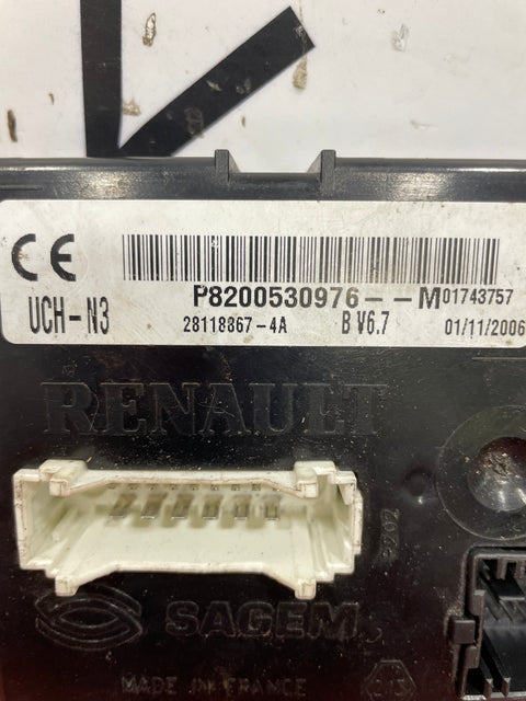 Renault Trafic 1 Vauxhall Vivaro Nissan Primastar (BCM) BODY CONTROL MODULE 2007-2014  P/N P8200530976
