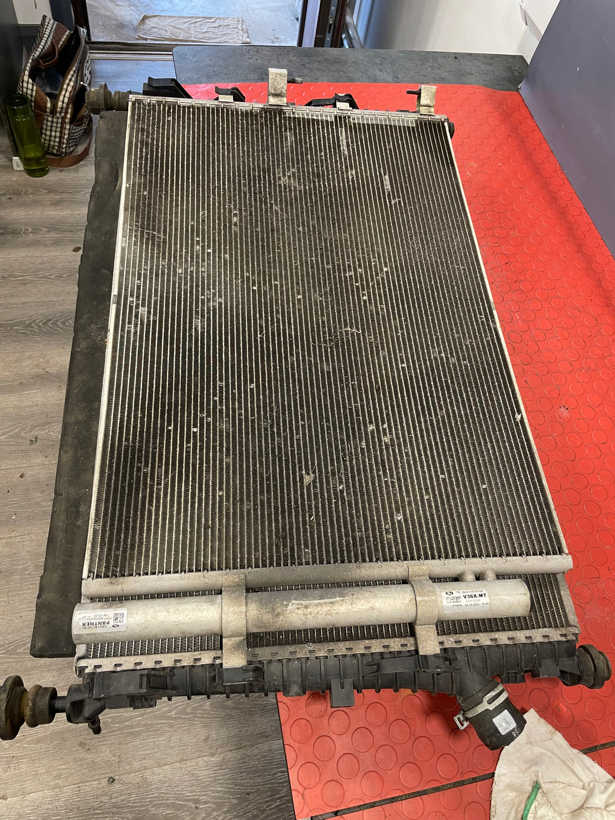 Ford Transit Custom COMPLETE RADIATOR,FAN,AC CONDENSER 2.2 2013-2016 P/N GK218005BB - 1 / BK218C607DA / GK218C342BC