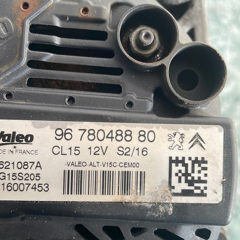 Citroen Berlingo/Peugeot Partner ALTERNATOR (1 PIN) 1.6 2008-2018 P/N 9678048880